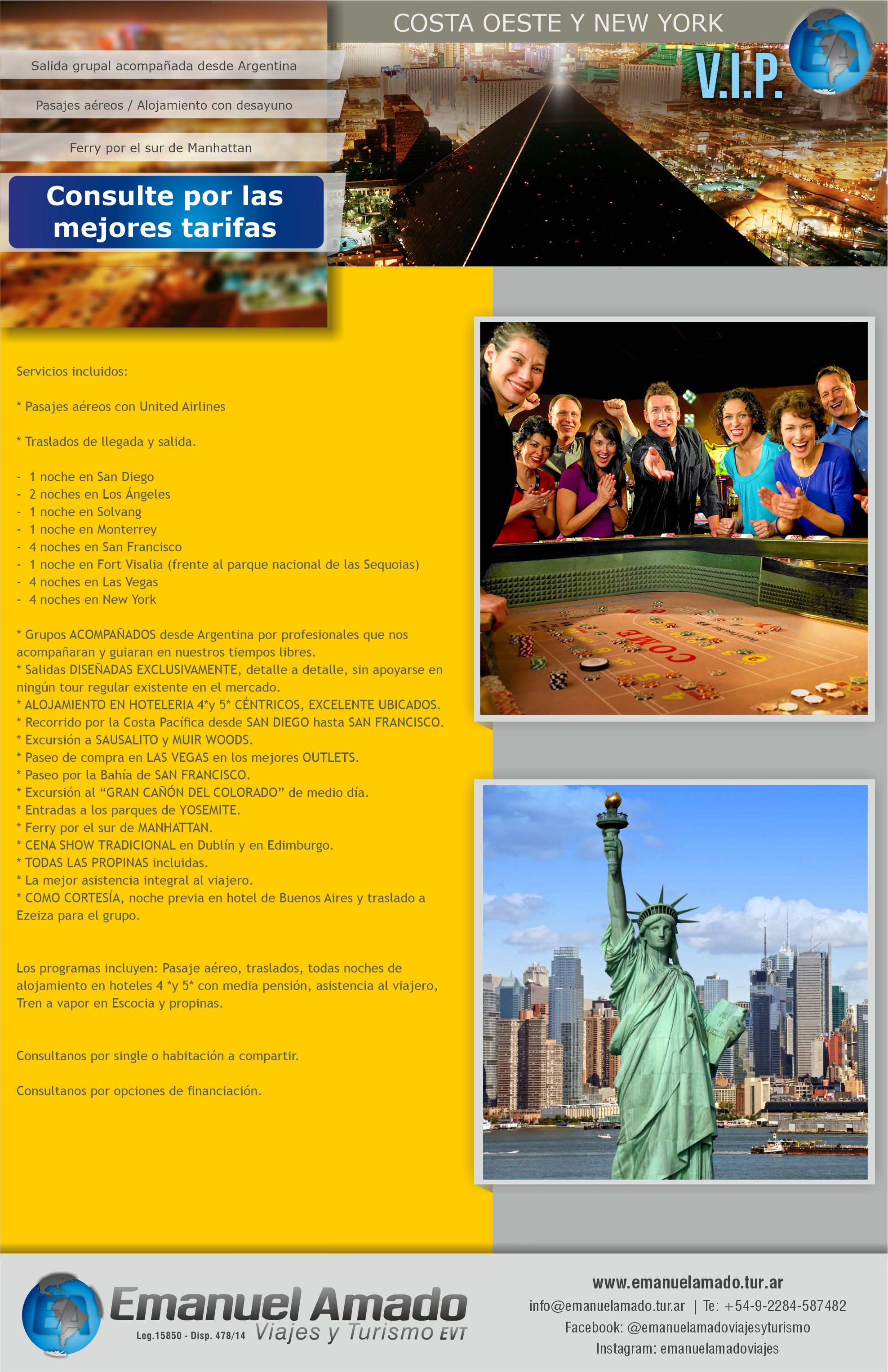 VIP COSTA OESTE Y NYC B